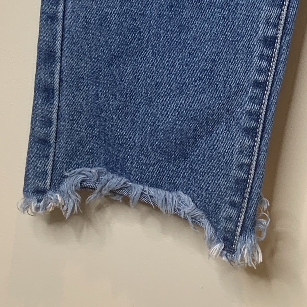 Forever 21 | Blue Denim Pearl Detail Distressed Western Bridal Wedding Jeans S - Picture 8 of 17